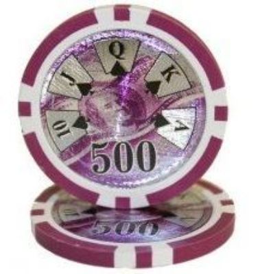 Picture of 12946 BENJAMIN FRANKLIN POKER CHIPS  14gr /500$ (roll of 25pcs)