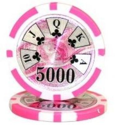 Picture of 12948 BENJAMIN FRANKLIN POKER CHIPS  14gr /5000$ (roll of 25pcs)
