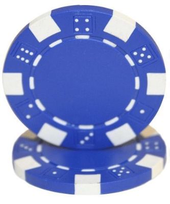 Purple dice poker chips stack no denomination