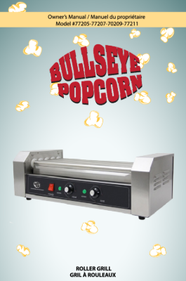 Image sur Manuel Instruction pour vitre de machine à hot dog #77205 - 77207 - 77209 - 77211