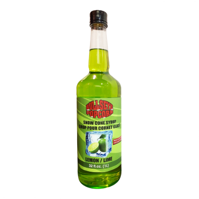 Image sur Bullseye popcorn - Sirop de cône glacé saveur Lime 1L