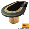 Supreme dealer poker table 84 inch for 8 players plus dealer